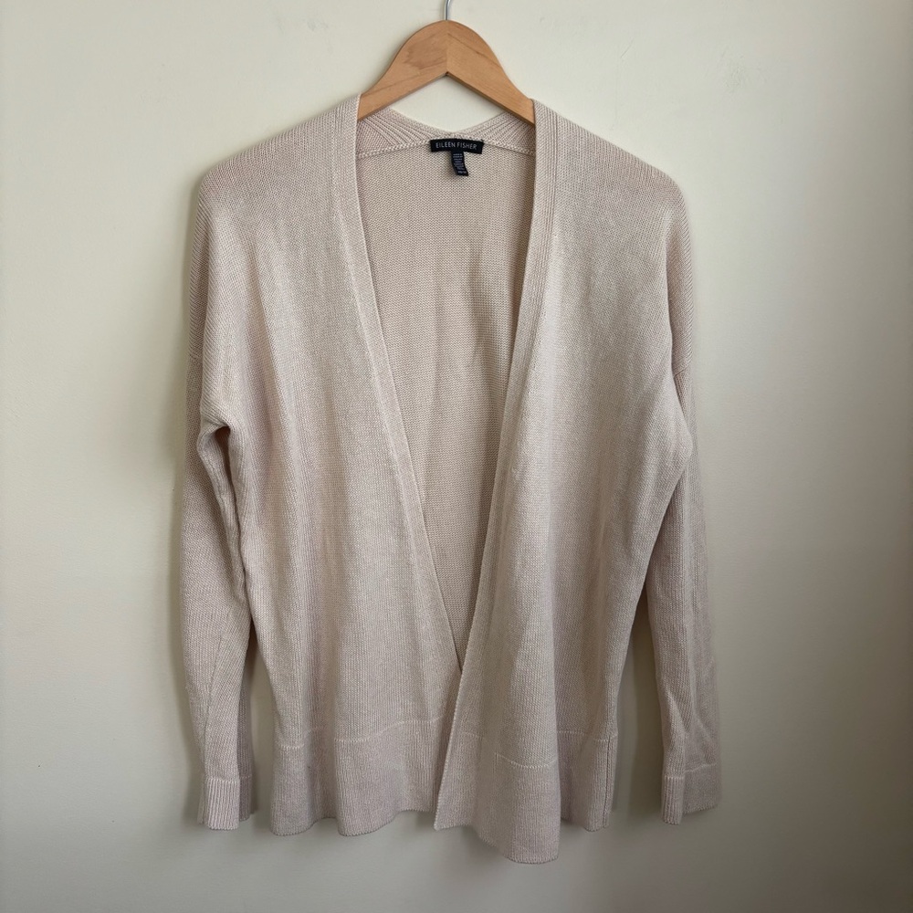 Eileen Fisher linen cotton cardigan